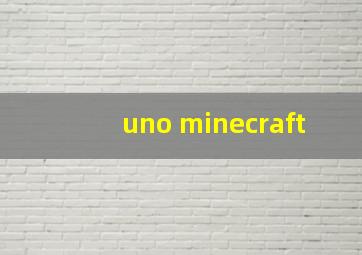 uno minecraft